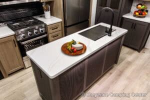 2026 Forest River Flagstaff Classic 401CFB Rear Living Room Fifth Wheel Interior Image