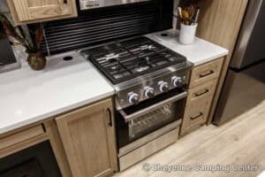 2026 Forest River Flagstaff Classic 401CFB Rear Living Room Fifth Wheel Interior Image