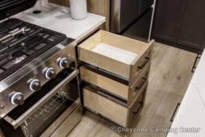 2026 Forest River Flagstaff Classic 401CFB Rear Living Room Fifth Wheel Interior Image