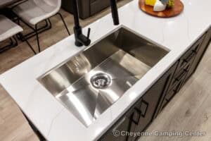 2026 Forest River Flagstaff Classic 401CFB Rear Living Room Fifth Wheel Interior Image