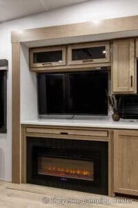 2026 Forest River Flagstaff Classic 401CFB Rear Living Room Fifth Wheel Interior Image