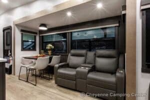 2026 Forest River Flagstaff Classic 401CFB Rear Living Room Fifth Wheel Interior Image