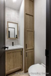 2026 Forest River Flagstaff Classic 401CFB Rear Living Room Fifth Wheel Interior Image