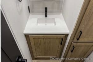 2026 Forest River Flagstaff Classic 401CFB Rear Living Room Fifth Wheel Interior Image