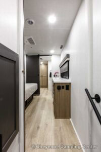 2026 Forest River Flagstaff Classic 401CFB Rear Living Room Fifth Wheel Interior Image