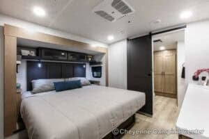 2026 Forest River Flagstaff Classic 401CFB Rear Living Room Fifth Wheel Interior Image