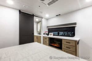 2026 Forest River Flagstaff Classic 401CFB Rear Living Room Fifth Wheel Interior Image