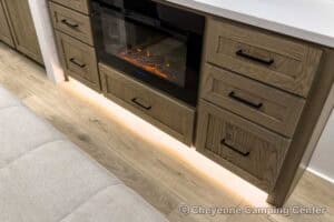 2026 Forest River Flagstaff Classic 401CFB Rear Living Room Fifth Wheel Interior Image