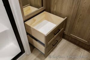 2026 Forest River Flagstaff Classic 401CFB Rear Living Room Fifth Wheel Interior Image