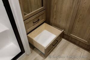 2026 Forest River Flagstaff Classic 401CFB Rear Living Room Fifth Wheel Interior Image