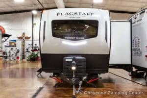 2026 Forest River Flagstaff Micro Lite 25MBR Front Kitchen Travel Trailer Exterior Image
