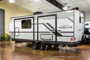 2026 Forest River Flagstaff Micro Lite 25MBR Front Kitchen Travel Trailer Exterior Image