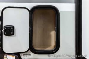 2026 Forest River Flagstaff Micro Lite 25MBR Front Kitchen Travel Trailer Exterior Image