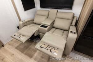 2026 Forest River Flagstaff Micro Lite 25MBR Front Kitchen Travel Trailer Interior Image