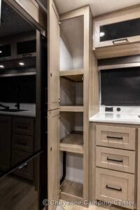 2026 Forest River Flagstaff Micro Lite 25MBR Front Kitchen Travel Trailer Interior Image