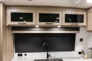 2026 Forest River Flagstaff Micro Lite 25MBR Front Kitchen Travel Trailer Interior Image