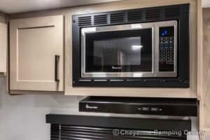 2026 Forest River Flagstaff Micro Lite 25MBR Front Kitchen Travel Trailer Interior Image
