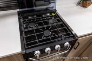 2026 Forest River Flagstaff Micro Lite 25MBR Front Kitchen Travel Trailer Interior Image