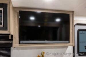 2026 Forest River Flagstaff Micro Lite 25MBR Front Kitchen Travel Trailer Interior Image