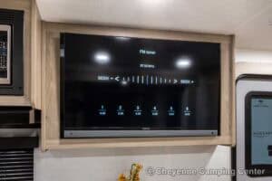 2026 Forest River Flagstaff Micro Lite 25MBR Front Kitchen Travel Trailer Interior Image