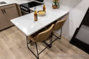 2026 Forest River Flagstaff Micro Lite 25MBR Front Kitchen Travel Trailer Interior Image