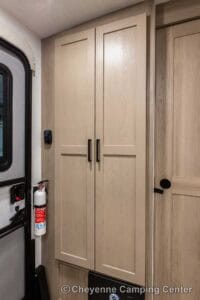 2026 Forest River Flagstaff Micro Lite 25MBR Front Kitchen Travel Trailer Interior Image