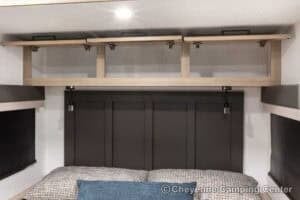 2026 Forest River Flagstaff Micro Lite 25MBR Front Kitchen Travel Trailer Interior Image