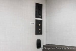 2026 Forest River Flagstaff Micro Lite 25MBR Front Kitchen Travel Trailer Interior Image