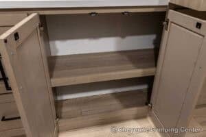 2026 Forest River Flagstaff Micro Lite 25MBR Front Kitchen Travel Trailer Interior Image