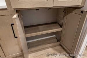 2026 Forest River Flagstaff Micro Lite 25MBR Front Kitchen Travel Trailer Interior Image