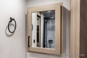 2026 Forest River Flagstaff Micro Lite 25MBR Front Kitchen Travel Trailer Interior Image