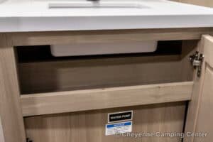 2026 Forest River Flagstaff Micro Lite 25MBR Front Kitchen Travel Trailer Interior Image