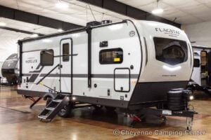 2027 Forest River Flagstaff Micro Lite 25MBR Front Kitchen Travel Trailer Exterior Image