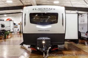 2027 Forest River Flagstaff Micro Lite 25MBR Front Kitchen Travel Trailer Exterior Image