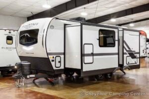 2027 Forest River Flagstaff Micro Lite 25MBR Front Kitchen Travel Trailer Exterior Image