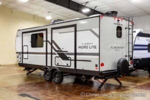 2027 Forest River Flagstaff Micro Lite 25MBR Front Kitchen Travel Trailer Exterior Image