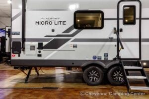2027 Forest River Flagstaff Micro Lite 25MBR Front Kitchen Travel Trailer Exterior Image