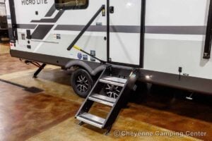2027 Forest River Flagstaff Micro Lite 25MBR Front Kitchen Travel Trailer Exterior Image