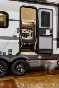 2027 Forest River Flagstaff Micro Lite 25MBR Front Kitchen Travel Trailer Exterior Image