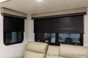 2027 Forest River Flagstaff Micro Lite 25MBR Front Kitchen Travel Trailer Interior Image