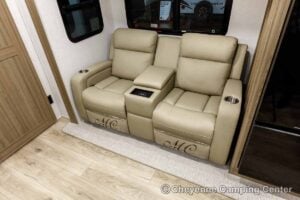 2027 Forest River Flagstaff Micro Lite 25MBR Front Kitchen Travel Trailer Interior Image