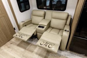 2027 Forest River Flagstaff Micro Lite 25MBR Front Kitchen Travel Trailer Interior Image