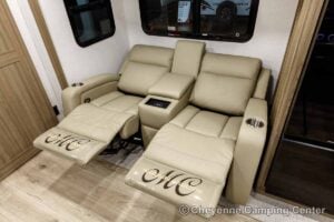 2027 Forest River Flagstaff Micro Lite 25MBR Front Kitchen Travel Trailer Interior Image
