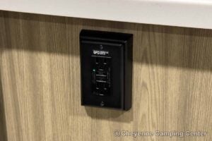 2027 Forest River Flagstaff Micro Lite 25MBR Front Kitchen Travel Trailer Interior Image