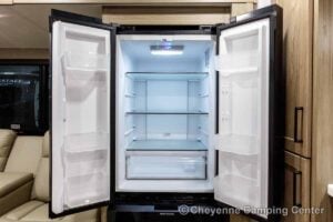 2027 Forest River Flagstaff Micro Lite 25MBR Front Kitchen Travel Trailer Interior Image