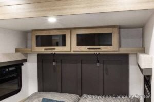 2027 Forest River Flagstaff Micro Lite 25MBR Front Kitchen Travel Trailer Interior Image