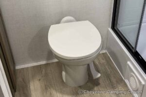 2027 Forest River Flagstaff Micro Lite 25MBR Front Kitchen Travel Trailer Interior Image