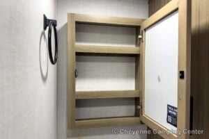 2027 Forest River Flagstaff Micro Lite 25MBR Front Kitchen Travel Trailer Interior Image
