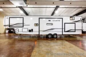 2026 Forest River Sabre 36DBB Two Bedroom Fifth Wheel with Loft Exterior Image