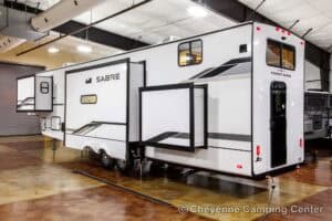 2026 Forest River Sabre 36DBB Two Bedroom Fifth Wheel with Loft Exterior Image